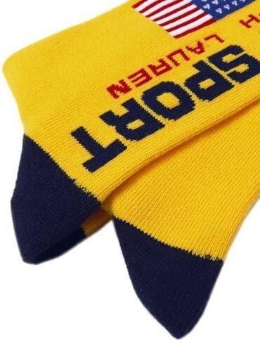 POLO RALPH LAUREN 1-Pack Classic Polo Sport Crew Sock - yellow in Saudi Arabia