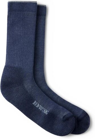 Red Wing Shoes Premium Work Light Weight Crew Socks, Stretchable Merino Wool/Nylon Blend in Saudi Arabia