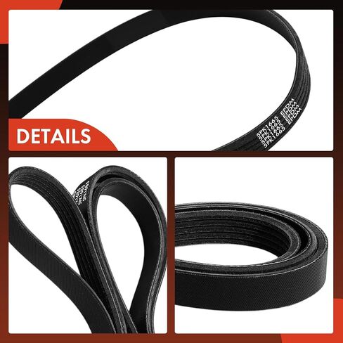 A-Premium 65.55 Inch Engine Serpentine Drive Belt Compatible with Chevrolet Spark 2016 2017 2018 2019 2020 2021 2022, 1.4L in Saudi Arabia