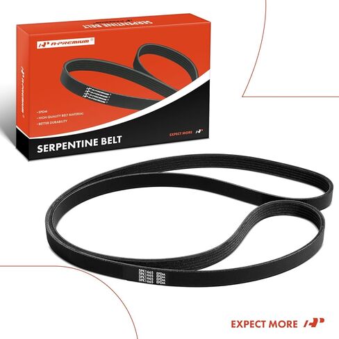 A-Premium 65.55 Inch Engine Serpentine Drive Belt Compatible with Chevrolet Spark 2016 2017 2018 2019 2020 2021 2022, 1.4L in Saudi Arabia