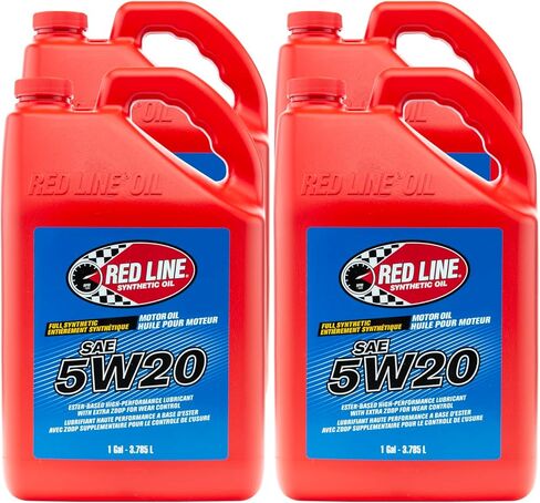 Red Line 15205 SAE 5W20 Fully Synthetic Motor Oil - 1 Gallon (4 Pack) in Saudi Arabia