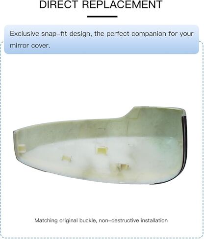 غطاء غطاء مرآة جانبية للسائق الأيسر متوافق مع VW Beetle 2012-2019، Jetta MK6 2011-2018 أبيض، مناسب فقط للطراز الأمريكي in Kuwait