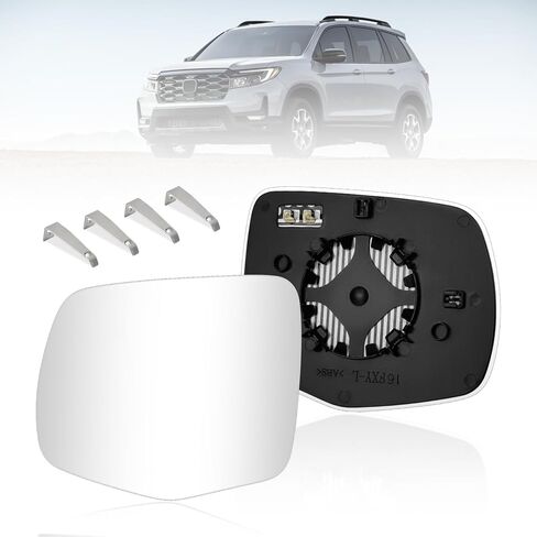 Drive-Side Exterior Mirror Glass – Compatible With Honda Passport, Pilot, Ridgeline (2016–2023 Models) | OEM Replacement Part Numbers: 76254T6ZA21,HO1324150,4639H in Saudi Arabia