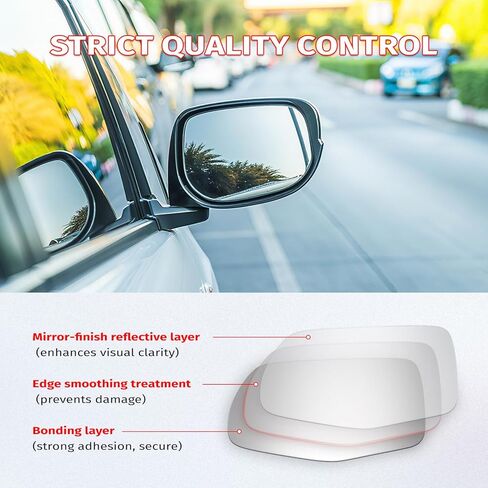 Drive-Side Exterior Mirror Glass – Compatible With Honda Passport, Pilot, Ridgeline (2016–2023 Models) | OEM Replacement Part Numbers: 76254T6ZA21,HO1324150,4639H in Saudi Arabia