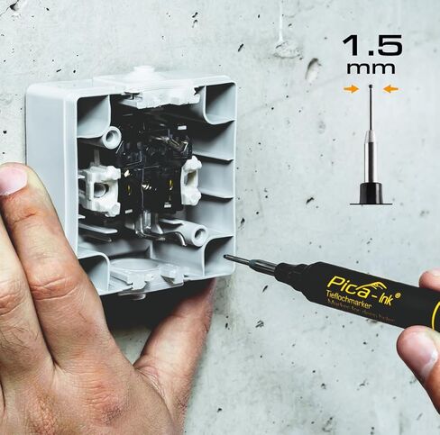 Pica Ink Set, Permanent Marker pens, 3 pens, Black, Blue, Red (Pack of 3) in Kuwait