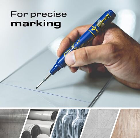 Pica Ink Set, Permanent Marker pens, 3 pens, Black, Blue, Red (Pack of 3) in Kuwait