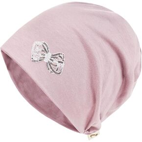 ililily Tencel Lyocell Flower Trim Chemo Hair Loss Beanie Ultra Soft Stretchable Head Cover Sleep Hat in Kuwait
