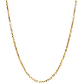 TempBeau Box Chain Necklace Men - 2mm Silver/Gold Plated/Black Chain for Mens Stainless Steel Choker Necklace for Men Women Trendy Mens Thin Chains Necklaces Jewelry Gift for Boyfriend 18-28 Inches in Kuwait