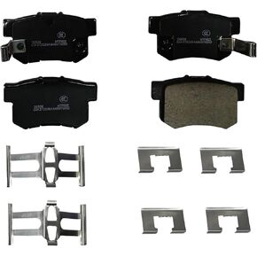 D536 وسادات الفرامل الخلفية من السيراميك لـ Acura CL 97 01-03، Legend 91-95، RL 96-04، TL 95-96 99-08، RDX 07-12 | هوندا أكورد 94-96 سيفيك 02-04 CR-V 02-04 العنصر 03-11 أوديسي 95-98 | واحة ايسوزو 96-99 in Kuwait