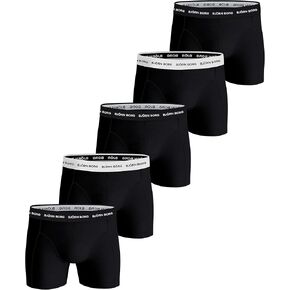 شورت بوكسر سامي بي شادلين للرجال من بيورن بورغ (عبوة من 3 قطع), أسود/رمادي, One Size in Kuwait