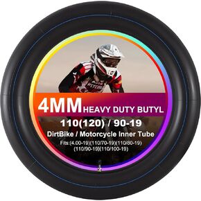 Heavy Duty 4mm Thick Motorcycle Inner Tube Replacement, 70(80)/100-19" Tire Tube Compatible with 2.75-19，3.00-19，80/80-19，80/90-19，80/100-19/275/300-19 in Saudi Arabia