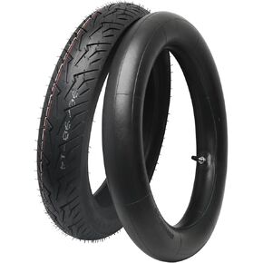 80/90-17 Motorcycle Tire with 2.50/2.75-17 Inner Tube - 17" Front Street Tire for Dirt Pit Bike, Scooter, Trails, Cruiser, Sport Motorcycle - 6PR Load Range C, 419 lbs Max Load in Kuwait
