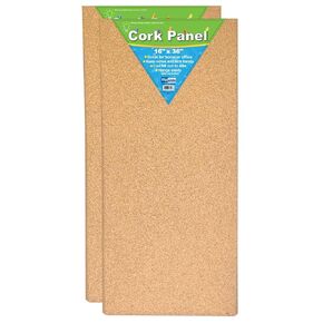 Flipside Products Cork Panel, 16" x 36", Pack of 2 in Saudi Arabia