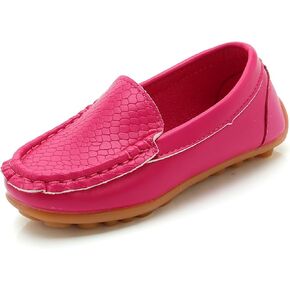 WUIWUIYU Boy's Girl's Slip-on Loafers Flats Oxford Shoes Solid Color Mocassins House Shoes in Kuwait