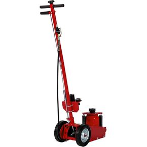 22 Ton Air Hydraulic Floor Jack, 44,000 LBS Capacity for Heavy Duty Trucks & Tractors, Low Profile 9 inch, with 4 Adapters, Dual Power (Air/Manual Hydraulic), 46" Adjustable Handle in Kuwait