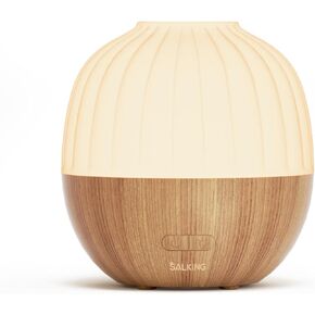 موزع روائح الزيوت العطرية من سالكينج، 300 مل ناشر للعلاج العطري للزيوت العطرية، ناشر بالموجات فوق الصوتية مع مؤقت وضع رذاذ قابل للتعديل، مرطب رذاذ بارد مع 8 أضواء ملونة، للمنزل والمكتب in Kuwait