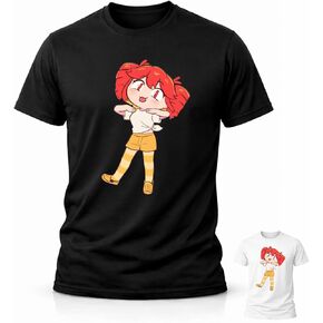 Kasane Teto T Shirt White Or Black Tee, Cute Chibi Anime Character Graphic Tee for Men in Kuwait