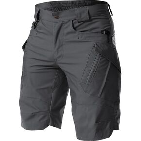 شورت رجالي للمشي لمسافات طويلة مقاوم للماء سريع الجفاف للعمل في الهواء الطلق شورت تكتيكي مع جيوب متعددة (بدون حزام) in Kuwait