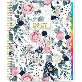 Appointment Book 2026-2027 - 2026-2027 Daily Planner, July 2026 - June 2027, Weekly Appointment Book 2026-2027, 2026-2027 Hourly Planner with 30-Minute Interval, 8.5" x 11", Colorful Tabs in Saudi Arabia