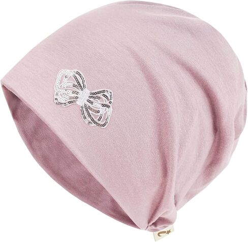 ililily Tencel Lyocell Flower Trim Chemo Hair Loss Beanie Ultra Soft Stretchable Head Cover Sleep Hat in Kuwait