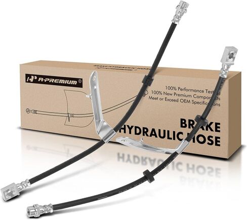 A-Premium Rear Driver and Passenger Brake Hydraulic Hoses Compatible with Ford, Mazda and Mercury Models - Escape 05-07, Mariner 05-07, Tribute 05-06 - Replace# 5L8Z2282AA, 5L8Z2282AC(Pack of 2) in Saudi Arabia