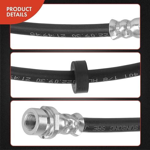 A-Premium Rear Driver and Passenger Brake Hydraulic Hoses Compatible with Ford, Mazda and Mercury Models - Escape 05-07, Mariner 05-07, Tribute 05-06 - Replace# 5L8Z2282AA, 5L8Z2282AC(Pack of 2) in Saudi Arabia