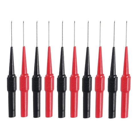 10pcs Multimeter Test Leads Extention Back Probes Sharp Needle Micro Pin Stainless Steel Tipped Tip for Banana Socket Tester in Saudi Arabia