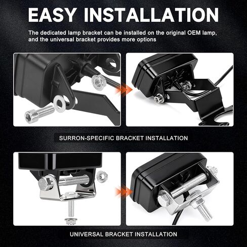طقم ترقية المصباح الأمامي لـ Surron Light Bee X Talaria Sting R MX4 Segway X260 مصباح أمامي LED مقاوم للماء مع دعامة تثبيت 20 وات 6000-6500 كلفن ضوء عالي السطوع (أبيض) in Kuwait