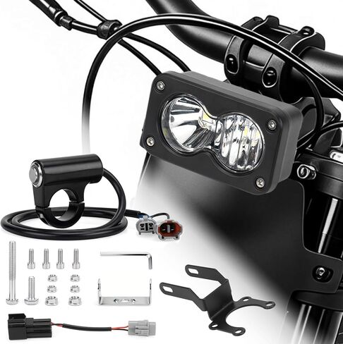 طقم ترقية المصباح الأمامي لـ Surron Light Bee X Talaria Sting R MX4 Segway X260 مصباح أمامي LED مقاوم للماء مع دعامة تثبيت 20 وات 6000-6500 كلفن ضوء عالي السطوع (أبيض) in Kuwait
