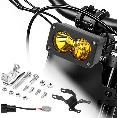 طقم ترقية المصباح الأمامي لـ Surron Light Bee X Talaria Sting R MX4 Segway X260 مصباح أمامي LED مقاوم للماء مع دعامة تثبيت 20 وات 6000-6500 كلفن ضوء عالي السطوع (أبيض) in Kuwait