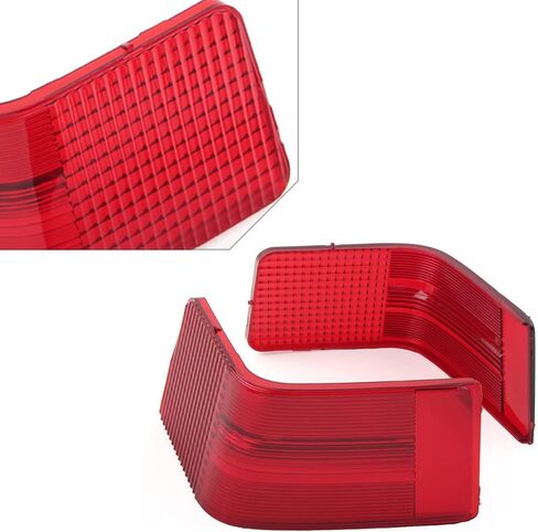 GZYF Red Rear Tour Pak Accent Light Lens Cover Kit Turn Signal Taillight Brake Light Cover Amber Bulbs Replacement for Harley Tour Glide Electra Glide Ultra Classic FLTCU FLHTCU 1989-2013 in Saudi Arabia