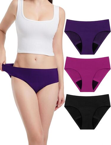 EcoPeriod Period Underwear for Women Heavy Flow Leakproof Menstrual Underwear Seamless Period Panties in Saudi Arabia