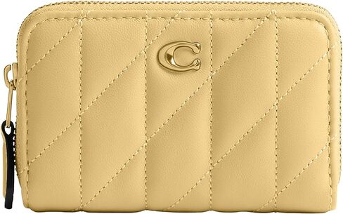 COACH Women's Essential Small Zip Around Card Case, Tan Rust in Saudi Arabia