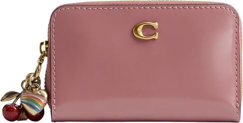 COACH Women's Essential Small Zip Around Card Case, Tan Rust in Saudi Arabia