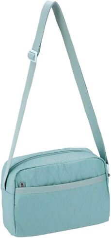 LeSportsac Tourmaline Cable Deboss Daniella Crossbody Bag, Style 2434/Color M227, Ultra-Trendy Coastal Spa Powder Blue, Unique Quilted Cable Debossed Coated Specialty Pattern in Saudi Arabia