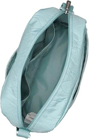 LeSportsac Tourmaline Cable Deboss Daniella Crossbody Bag, Style 2434/Color M227, Ultra-Trendy Coastal Spa Powder Blue, Unique Quilted Cable Debossed Coated Specialty Pattern in Saudi Arabia