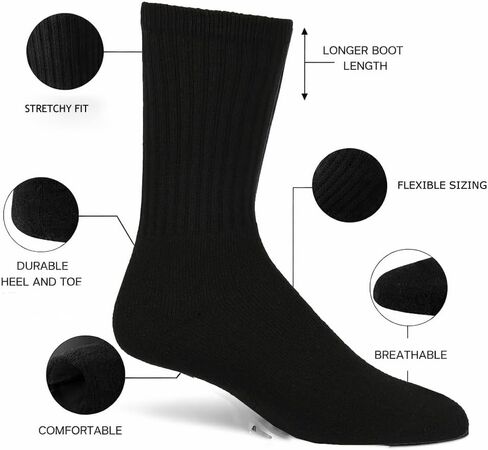 جوارب Knocker المصنوعة من مزيج القطن الناعم للرجال والنساء - جوارب رياضية مبطنة ومسامية للجنسين in Kuwait