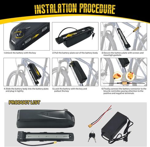 Electric Bike Replacement Batteries for Rad Power Electric Cargo Bike Utility Lithium 48V 14Ah Ebike Battery Fit for RadRunner Plus RadWagon 4 RadMini RadRove in Kuwait