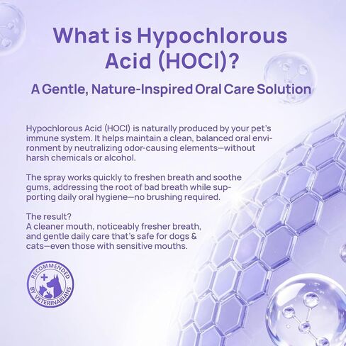 رذاذ للعناية بالفم للكلاب والقطط، رذاذ للعناية بأسنان الحيوانات الأليفة مضاد للالتهابات، علاج التهاب اللثة للكلاب، مكافحة رائحة الفم الكريهة الناجمة عن البلاك واحمرار اللثة، مجموعة تنظيف أسنان الكلاب، 5.1 أونصة سائلة in Kuwait