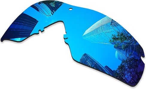 4 Pairs Ploarized Replacement Lenses for Oakley Si Ballistic M Frame 2.0/Si M Frame 2.0 OO9047 Sunglasses - Black + Silver Titanium + Ice Blue + Fire Red in Saudi Arabia
