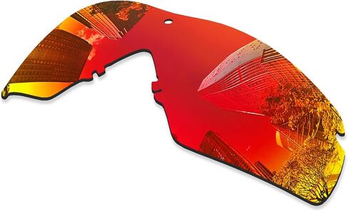 4 Pairs Ploarized Replacement Lenses for Oakley Si Ballistic M Frame 2.0/Si M Frame 2.0 OO9047 Sunglasses - Black + Silver Titanium + Ice Blue + Fire Red in Saudi Arabia