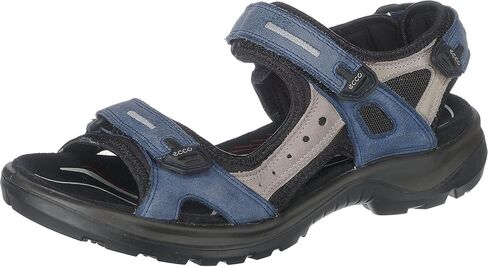 ECCO Women's Yucatan Sport Sandal, Gravel Patchwork, 11-11.5 in Saudi Arabia