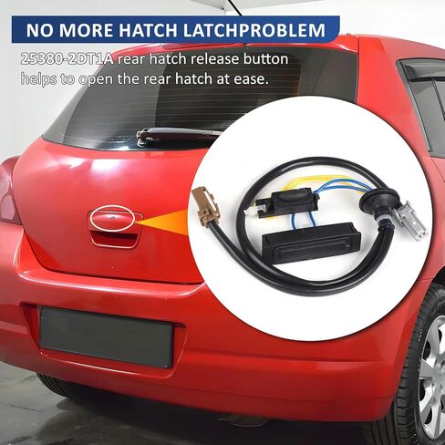 Trunk Release Button Trunk Lid Tailgate Switch 253802DT1A for Nissan Tiida 2006 2007 2008 2009 2010 2011 in Saudi Arabia