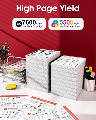 069H Toner Cartridge Set MF753Cdw - 4 Pack Compatible for Canon 069H Toner Cartridge Set 069 Works for Canon Color ImageCLASS Mf753cdw MF751Cdw MF752Cdw LBP674Cdw MF752Cdw MF756Cx LBP673Cdw (B/C/Y/M) in Kuwait