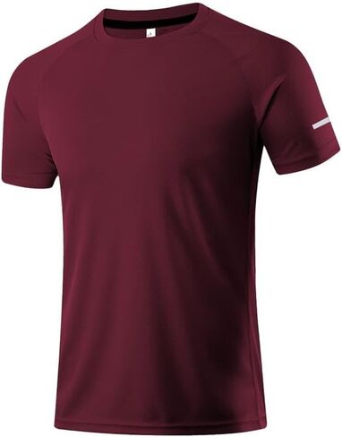 Mesh Workout Shirts for Men Dry Fit Gym Shirts Quick Dry Athletic Short Sleeve T-Shirt Moisture Wicking in Saudi Arabia