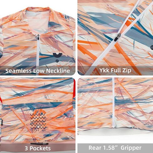 YKYWBIKE Short Sleeve Cycling Jersey Men,Bike Jersey with Pockets,Breathable Biking Shirts for Men Cycling MTB Biker Shirts in Saudi Arabia