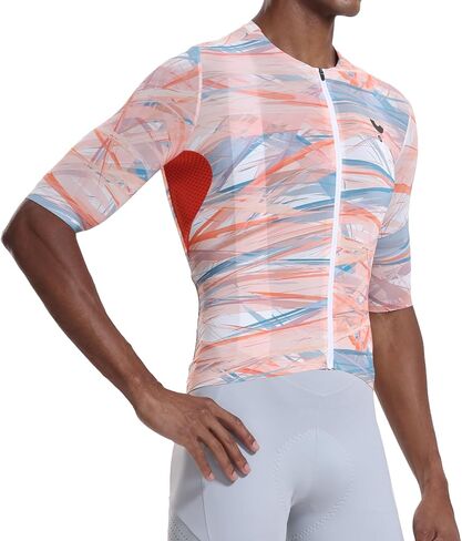 YKYWBIKE Short Sleeve Cycling Jersey Men,Bike Jersey with Pockets,Breathable Biking Shirts for Men Cycling MTB Biker Shirts in Saudi Arabia