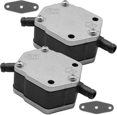 2 Pack 6E5-24410-00 Fuel Pump Gasket Assembly, Replacement for Yamaha Outboard 115HP 130HP 150HP 175HP 200HP 225HP 250HP 300HP 2-Stroke, Replaces 6E5-24410-01 in Saudi Arabia