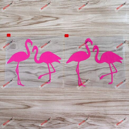 2X hot Pink 6'' 2 Flamingo Love Decal Sticker Car Vinyl die-Cut in Saudi Arabia