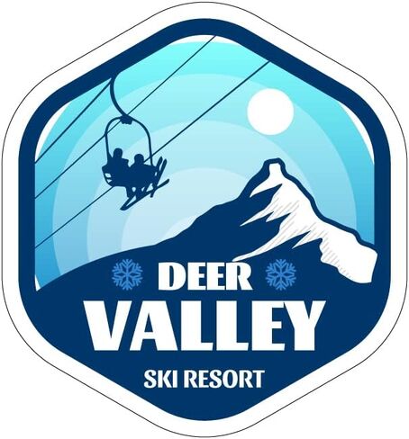 Deer Valley Ski Resort, Utah, 3 inch Sticker, S567 (Waterproof Vinyl Decal for Car, Water Bottle, Laptop, iPad, Window, Cooler, Luggage, Bumper, Toolbox, Locker), 3 inch in Kuwait